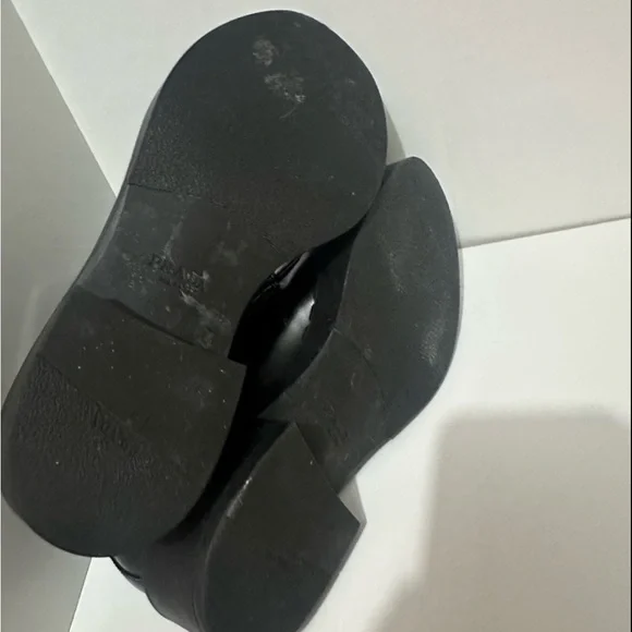 Prada Black Leather Brushed Chocolate Loafers - Picture 5 of 6